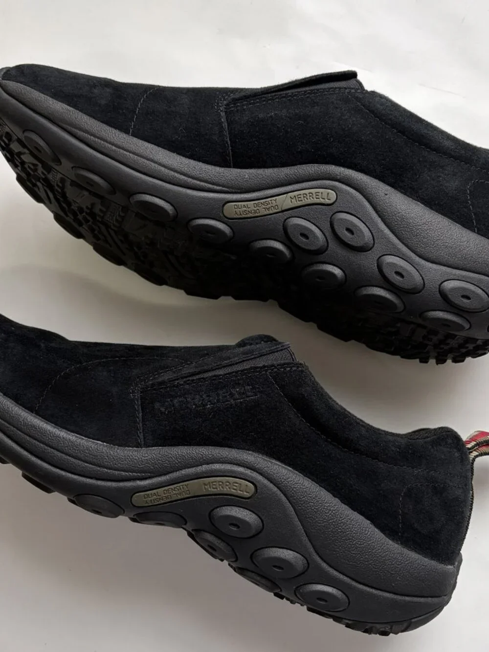 Merrell Men's Jungle Moccasins Black Suede US 12 Leather Shoes